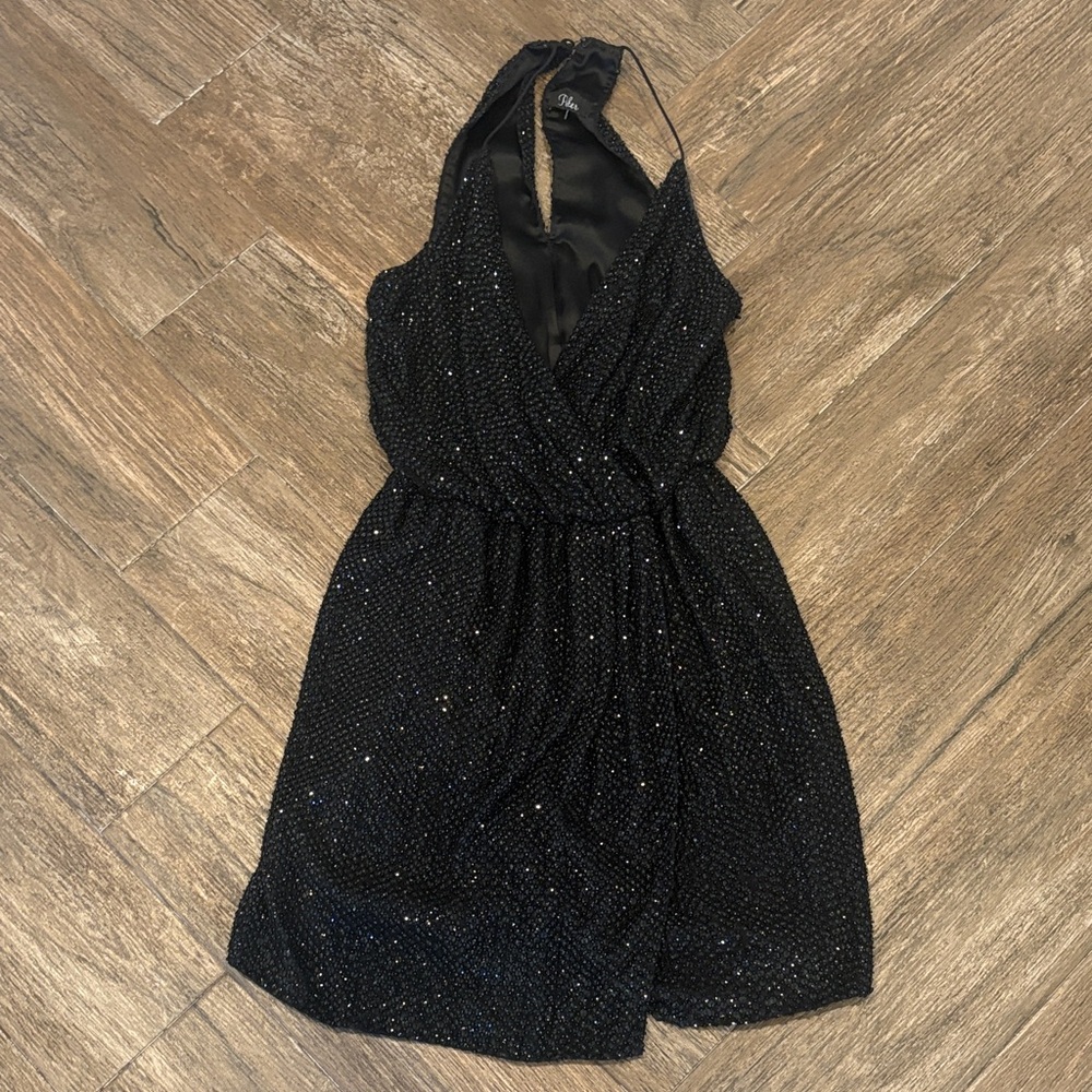 Parker Catarina Black Sequin Mini Dress